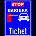Placuta pentru stop bariera tichet